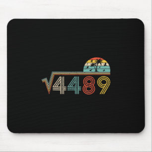 67 Vintage Meme Square Root 4489 Slang Math Teache Mouse Pad