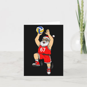 67 Volleyball Santa Six Seven Meme Christmas Srt M Card