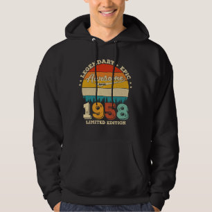 67 Year Old Bday 1958 Awesome 67th Birthday Gift Hoodie