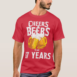 67 Years 67th Birthday Funny Beer Vintage Drink Cr T-Shirt