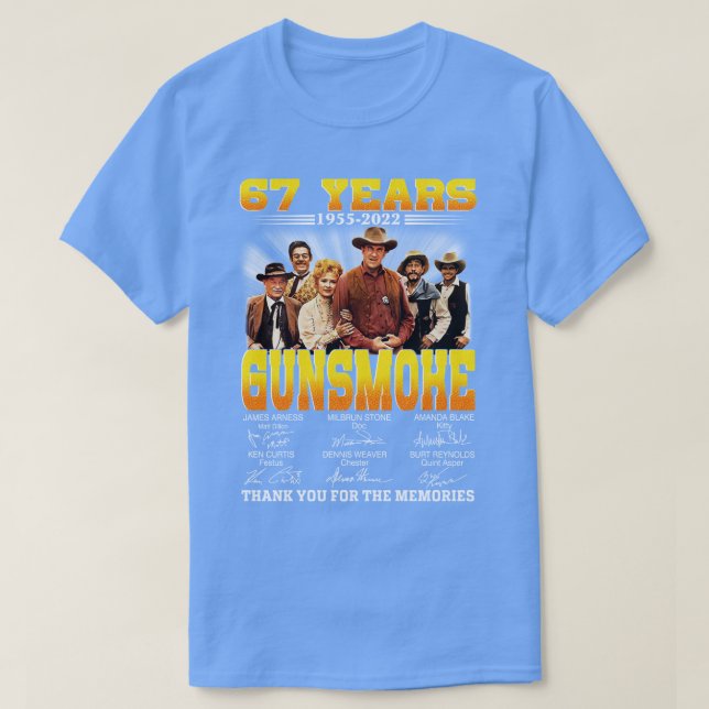 67 years Gunsmoke T-Shirt (Design Front)