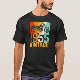 67 Years Old Retro Motorcycle Vintage 1955 67th Bi T-Shirt