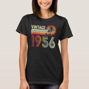 67 Yrs Old Men Women Vintage 1956 Retro 67th Birth T-Shirt