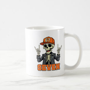 67endy Skeleton – 67 Six Seven Halloween 7 Long Sl Coffee Mug