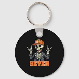 67endy Skeleton – 67 Six Seven Halloween 7 Long Sl Key Ring