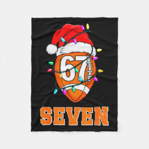 67endy Xmas Football – Six & Seven Matching Co Fleece Blanket