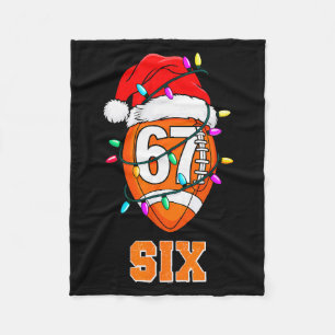 67endy Xmas Football – Six &amp; Seven Matching Co Fleece Blanket