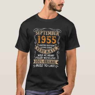 67th Birthday 1955 Years Old Retro Vintage Septem T-Shirt