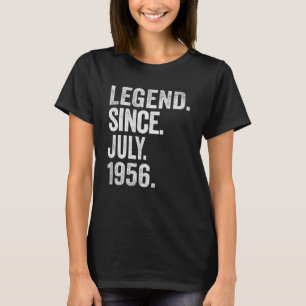 67th Birthday Legend Since July 1956 67 Years Old T-Shirt