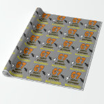 67th Birthday: Spooky Halloween Theme, Custom Name Wrapping Paper<br><div class="desc">This scary and spooky Halloween birthday themed wrapping paper design features a large number "67". It also features the message "HAPPY BIRTHDAY, ", and an editable name. There are also depictions of a ghost and a bat on the front. Wrapping paper like this might be a fun way of wrapping...</div>