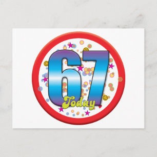67th Birthday Today v2 Postcard