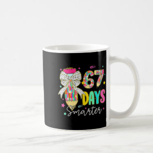 67th Day Of School 67 Days Smarter Coquette Bow Te Coffee Mug