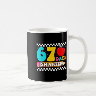 67th Day Of School 67 Days Smarter Teacher Boy Gir Coffee Mug