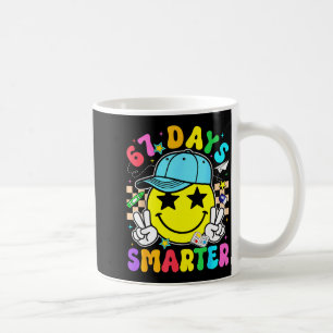 67th Day Of School 67 Days Smarter Teacher Boy Gir Coffee Mug
