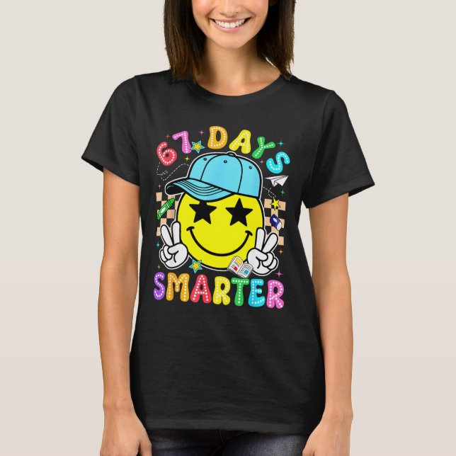 67th Day Of School 67 Days Smarter Teacher Boy Gir T-Shirt (Front)