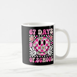67th Day Of School 67 Days Smarter Teacher Girl Wo Coffee Mug