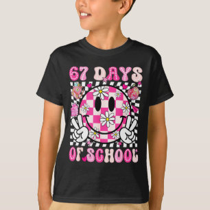 67th Day Of School 67 Days Smarter Teacher Girl Wo T-Shirt