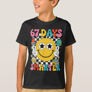67th Day Of School 67 Days Smarter Teacher  T-Shirt