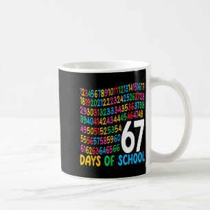 67th Day Of School 67 Math Numbers Teacher Kids 67 Coffee Mug
