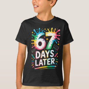 67th Day Of School 67 Meme Teacher Student 67 Days T-Shirt