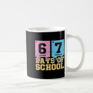 67th Day Of School Chemical Eements Teacher Boy Gi Coffee Mug