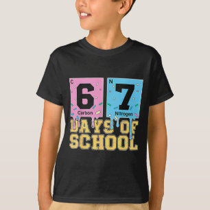 67th Day Of School Chemical Eements Teacher Boy Gi T-Shirt