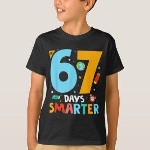 67th Day Of School Funny 67 Days Smarter Teacher B T-Shirt