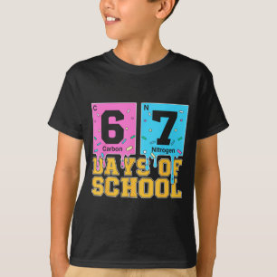67th Day Of School Kids Funny Meme Six Seven Perio T-Shirt