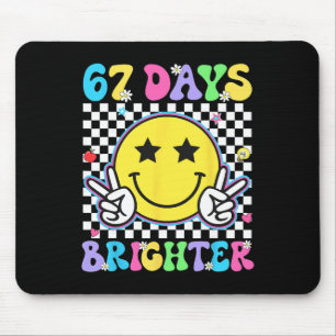 67th Day Of School Shirt 67 Days Brighter Teacher  Mouse Pad