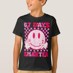 67th Day Of School Shirt 67 Days Smarter Teacher B