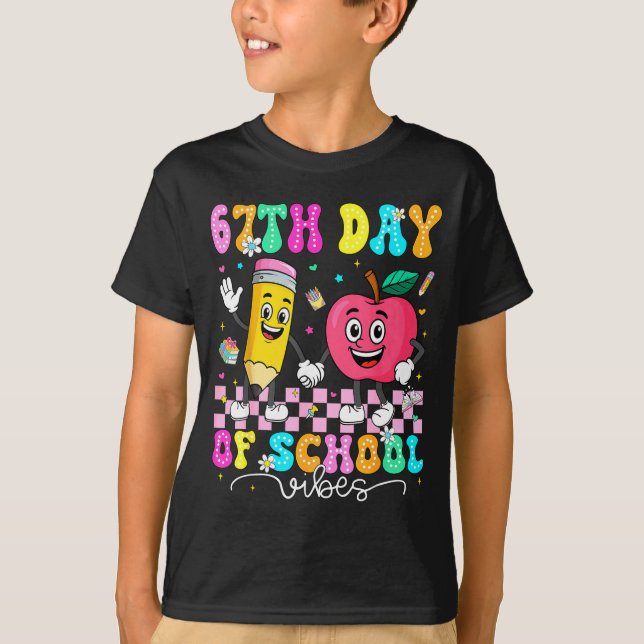 67th Day Of School Shirt 67 Days Smarter Teacher B (Front)