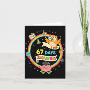 67th Day Of School Shirt 67 Days Smarter Teacher B Card