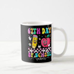 67th Day Of School Shirt 67 Days Smarter Teacher B Coffee Mug