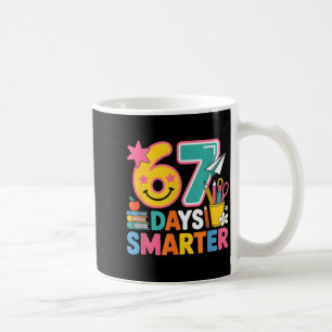 67th Day Of School Shirt 67 Days Smarter Teacher B Coffee Mug