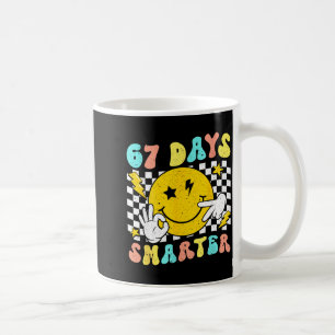 67th Day Of School Shirt 67 Days Smarter Teacher B Coffee Mug