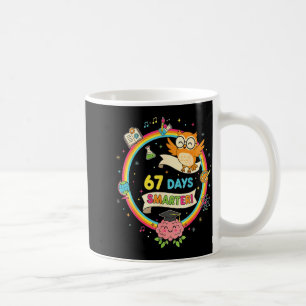 67th Day Of School Shirt 67 Days Smarter Teacher B Coffee Mug