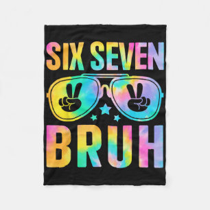 67th Day Of School Shirt Six Seven Bruh Teacher Bo Fleece Blanket