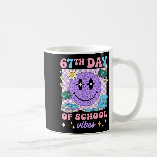 67th Day Of School Six Seven 67 Meme  Coffee Mug (Right)
