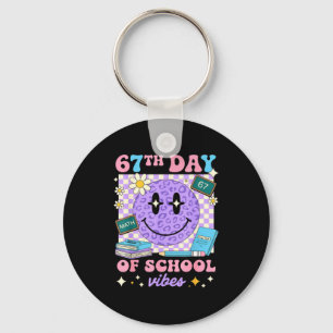67th Day Of School Six Seven 67 Meme  Key Ring