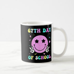67th Day Of School Smile Face Six Seven Meme Girls Coffee Mug