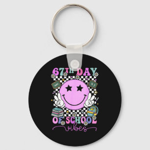 67th Day Of School Vibes Shirt 67 Days Smarter Smi Key Ring