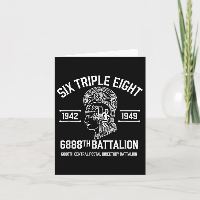 6888th Central Postal Directory Battalion 6 Triple Card (Front)