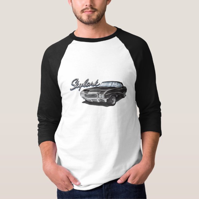 68 Buick Skylark in Black T-Shirt (Front)