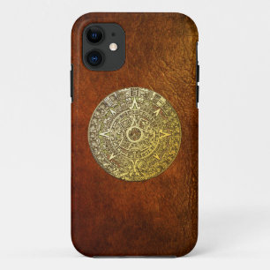 [68] Mayan [Aztec] Calendar [Gold] iPhone 11 Case