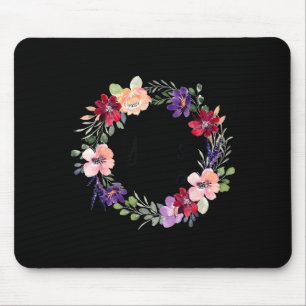 68 Years Loved Floral 68th Artwork Mouse Pad