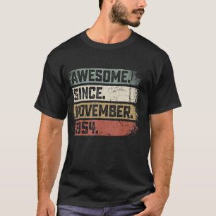 68 Years Old 68th Birthday Awesome Since November T-Shirt