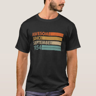 68 Years Old  Awesome Since September 1954 68th Bi T-Shirt