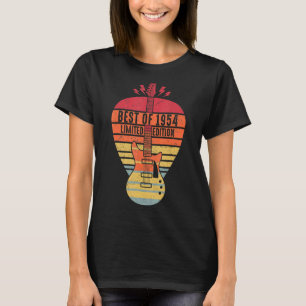 68 Years Old Birthday Best Of 1954 Guitar T-Shirt