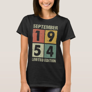 68 Years Old  Vintage September 1954 68th Birthday T-Shirt