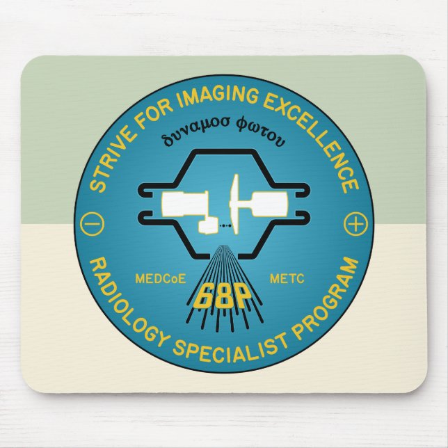 68P Radiology Specialist Program Emblem Mouse Pad (Front)